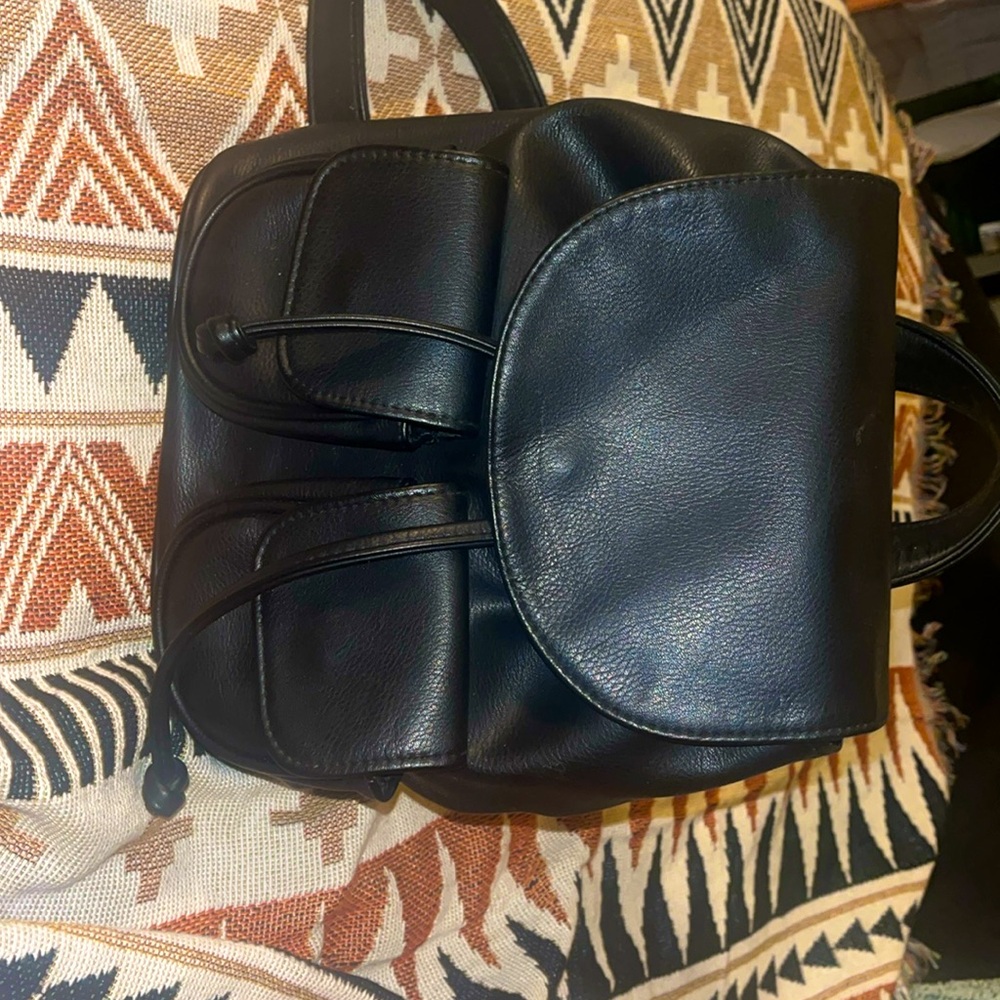 Mini black backpack from Target.